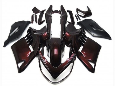 Best 2007-2009 Kawasaki GTR1400/ZG1400 Motorcycle Fairings - Maroon Red Black UK