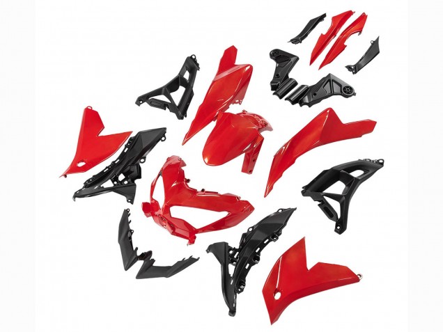 2022-2025 Kawasaki Versys 650 Motorcycle Fairings - Red Black UK