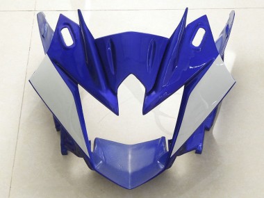 Best 2009-2015 Yamaha FZ6R Motorcycle Fairing - Blue White UK