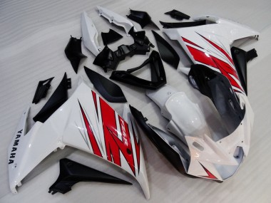 Best 2009-2015 Yamaha FZ6R Motorcycle Fairings - White Red Black UK