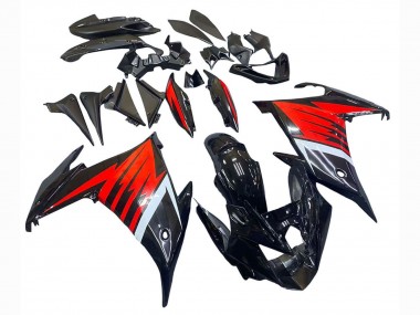 Best 2009-2015 Yamaha FZ6R Motorcycle Fairing - Black Red White UK
