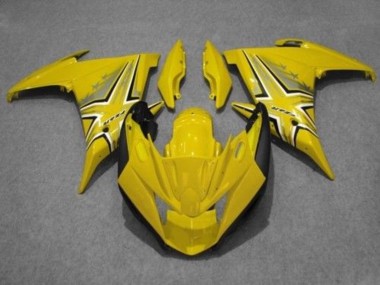 Best 2009-2015 Yamaha FZ6R Motorcycle Fairings - Yellow Black UK