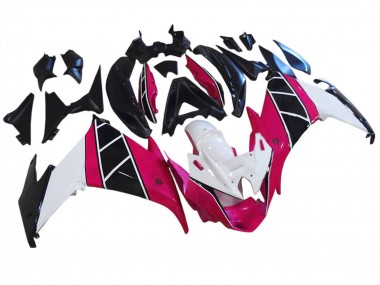 Best 2009-2015 Yamaha FZ6R Motorcycle Fairings - Raspberry White Black UK