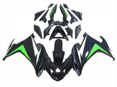 Best 2009-2015 Yamaha FZ6R Motorcycle Fairings - Black White Green UK