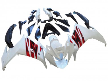 Best 2009-2015 Yamaha FZ6R Motorcycle Fairings - White Red UK