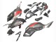 2012-2017 Yamaha MT07/FZ07 Motorcycle Fairings - Grey Red UK