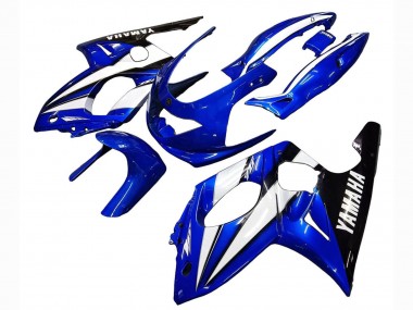 Best 1996-2007 Yamaha YZF600R Thundercat Motorcycle Fairings - Blue White Black UK