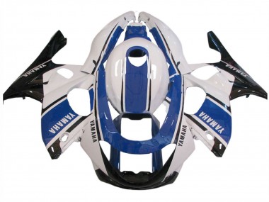 Best 1996-2007 Yamaha YZF600R Thundercat Motorcycle Fairings - White Blue Black UK