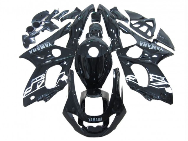 1996-2007 Yamaha YZF600R Thundercat Motorcycle Fairings - Glossy Black White UK