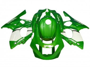 Best 1996-2007 Yamaha YZF600R Thundercat Motorcycle Fairing - Green White UK