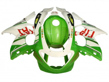 Best 1996-2007 Yamaha YZF600R Thundercat Motorcycle Fairings - White Green Fiat UK