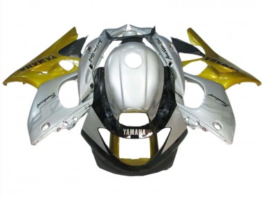 Best 1996-2007 Yamaha YZF600R Thundercat Motorcycle Fairing - Silver Gold Glossy Black UK