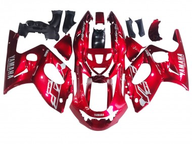 Best 1996-2007 Yamaha YZF600R Thundercat Motorcycle Fairings - Red White Thunderace UK
