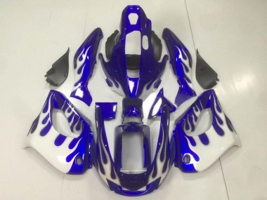 Best 1997-2007 Yamaha YZF 1000R Thunderace Motorcycle Fairing - Blue White UK