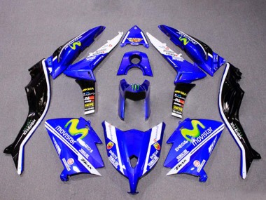 Best 2012-2014 Yamaha TMAX530 Motorcycle Fairings - Blue Black White ENEOS MoviStar Yamalube Monster UK