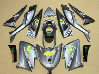 Best 2012-2014 Yamaha TMAX530 Motorcycle Fairings - Grey Semakin Didepan MoviStar Yamalube 46 UK