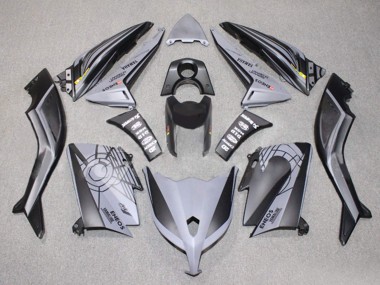 Best 2012-2014 Yamaha TMAX530 Motorcycle Fairings - Matte Black Grey ENEOS Yamalube UK