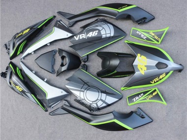 Best 2012-2014 Yamaha TMAX530 Motorcycle Fairings - Matte Black Grey Lime Green 46 UK