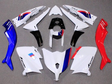Best 2012-2014 Yamaha TMAX530 Motorcycle Fairing - White Red Blue UK