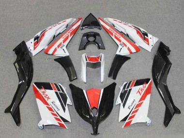 Best 2012-2014 Yamaha TMAX530 Motorcycle Fairings - White Red Black Racing UK