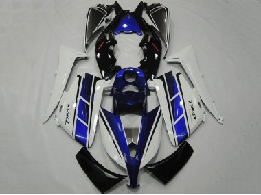 Best 2012-2014 Yamaha TMAX530 Motorcycle Fairing - White Blue Black UK