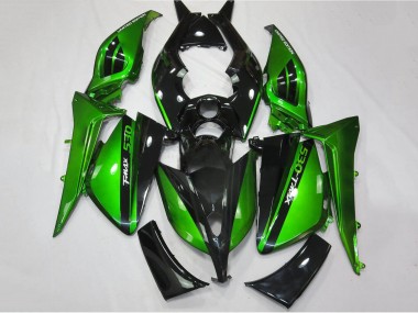 Best 2012-2014 Yamaha TMAX530 Motorcycle Fairings - Glossy Green Black UK