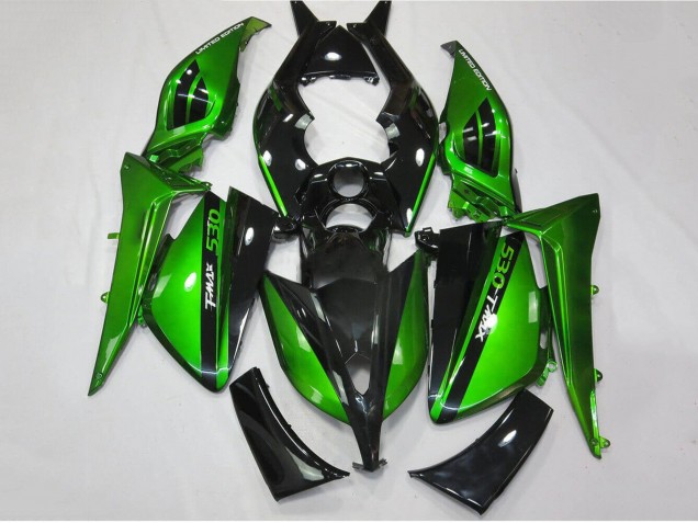 2012-2014 Yamaha TMAX530 Motorcycle Fairings - Glossy Green Black UK