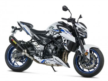 Best 2017-2022 Suzuki GSX-S 750 Motorcycle Fairings - White Blue Ecstar UK