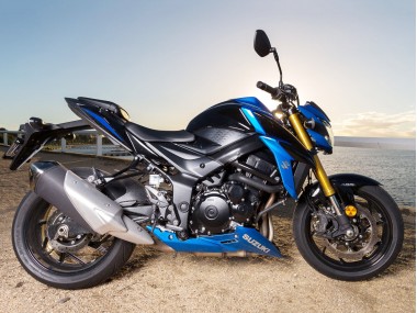 Best 2017-2022 Suzuki GSX-S 750 Motorcycle Fairing Kits - Blue Black UK