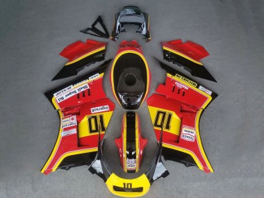 Best 1984-1987 Suzuki RG400 RG500 RG400/500 Motorcycle Fairings - Red Yellow Black 10 UK
