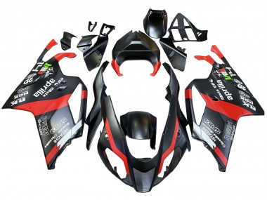 Best 2003-2006 Aprilia RSV1000 Motorcycle Fairings - Black Red UK