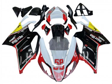 Best 2003-2006 Aprilia RSV1000 Motorcycle Fairings - White Red Black Yellow 58 UK