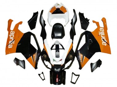 Best 2003-2006 Aprilia RSV1000 Motorcycle Fairings - Black Orange White UK