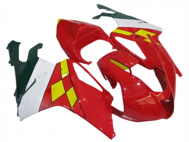 Best 2003-2006 Aprilia RSV1000 Motorcycle Fairings - Red Yellow White UK