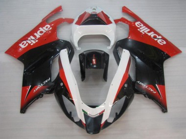 Best 2003-2006 Aprilia RSV1000 Motorcycle Fairings - Red Black White UK