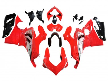Best 2018-2019 Ducati Panigale V4 V4S Motorcycle Fairings - Silver Red Glossy Black UK