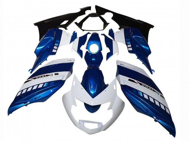 2005-2010 BMW K1200S Motorcycle Fairings - White Blue UK
