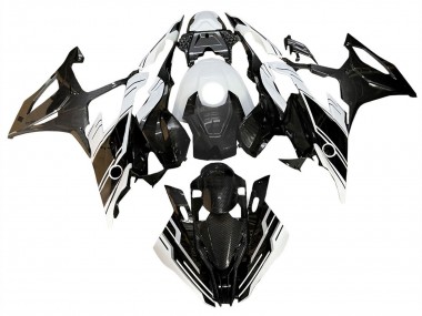 Best 2019-2022 BMW S1000RR Motorcycle Fairings - Glossy Black White UK