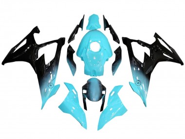 Best 2019-2022 BMW S1000RR Motorcycle Fairings - Light Blue Black UK