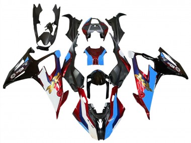 Best 2019-2022 BMW S1000RR Motorcycle Fairings - Black Red Blue UK