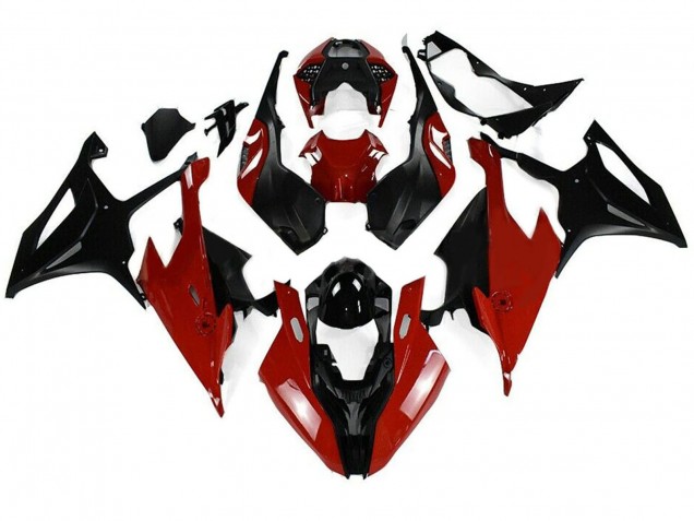 2019-2022 BMW S1000RR Motorcycle Fairing Kits - Black Red UK