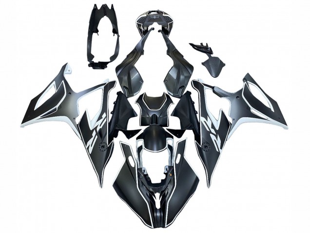 2019-2022 BMW S1000RR Motorcycle Fairings - Black White UK