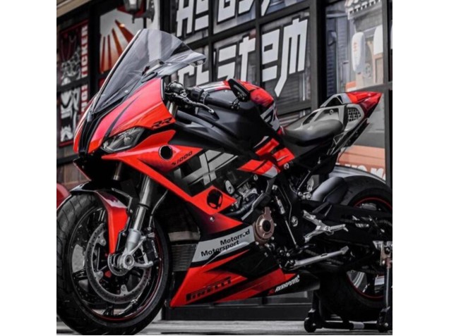 2019-2022 BMW S1000RR Motorcycle Fairings - Black Red Grey UK