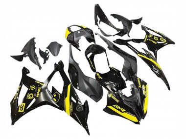 Best 2019-2022 BMW S1000RR Motorcycle Fairings - Glossy Black Yellow UK
