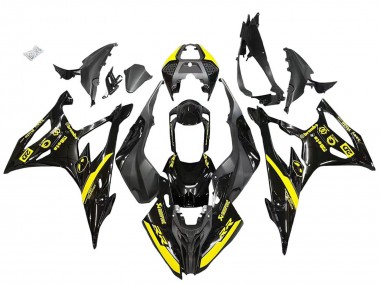 Best 2019-2022 BMW S1000RR Motorcycle Fairings - Glossy Black Yellow UK