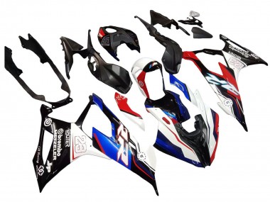 Best 2019-2022 BMW S1000RR Motorcycle Fairings - Blue Red White 23 UK