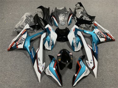 Best 2019-2022 BMW S1000RR Motorcycle Fairings - Blue Red White Motul 98 UK