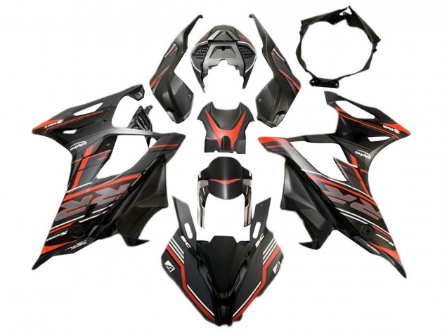 2019-2022 BMW S1000RR Motorcycle Fairing - Matte Black Red UK
