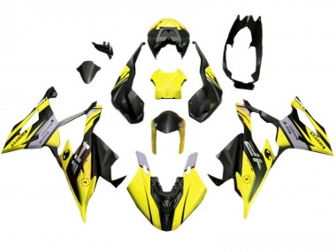 Best 2019-2022 BMW S1000RR Motorcycle Fairings - Matte Yellow Black UK