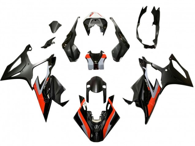 2019-2022 BMW S1000RR Motorcycle Fairings - Red Black Grey UK